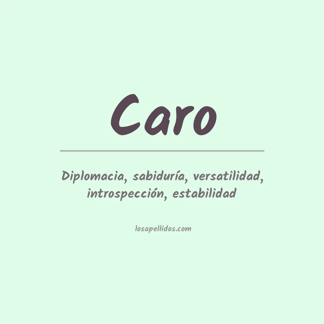 Apellido Caro