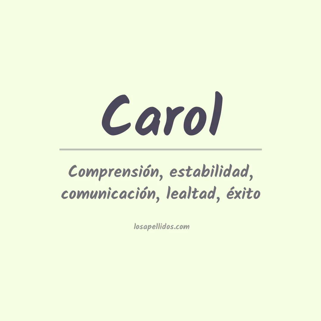 Apellido Carol
