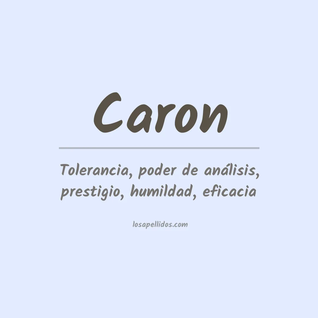 Apellido Caron