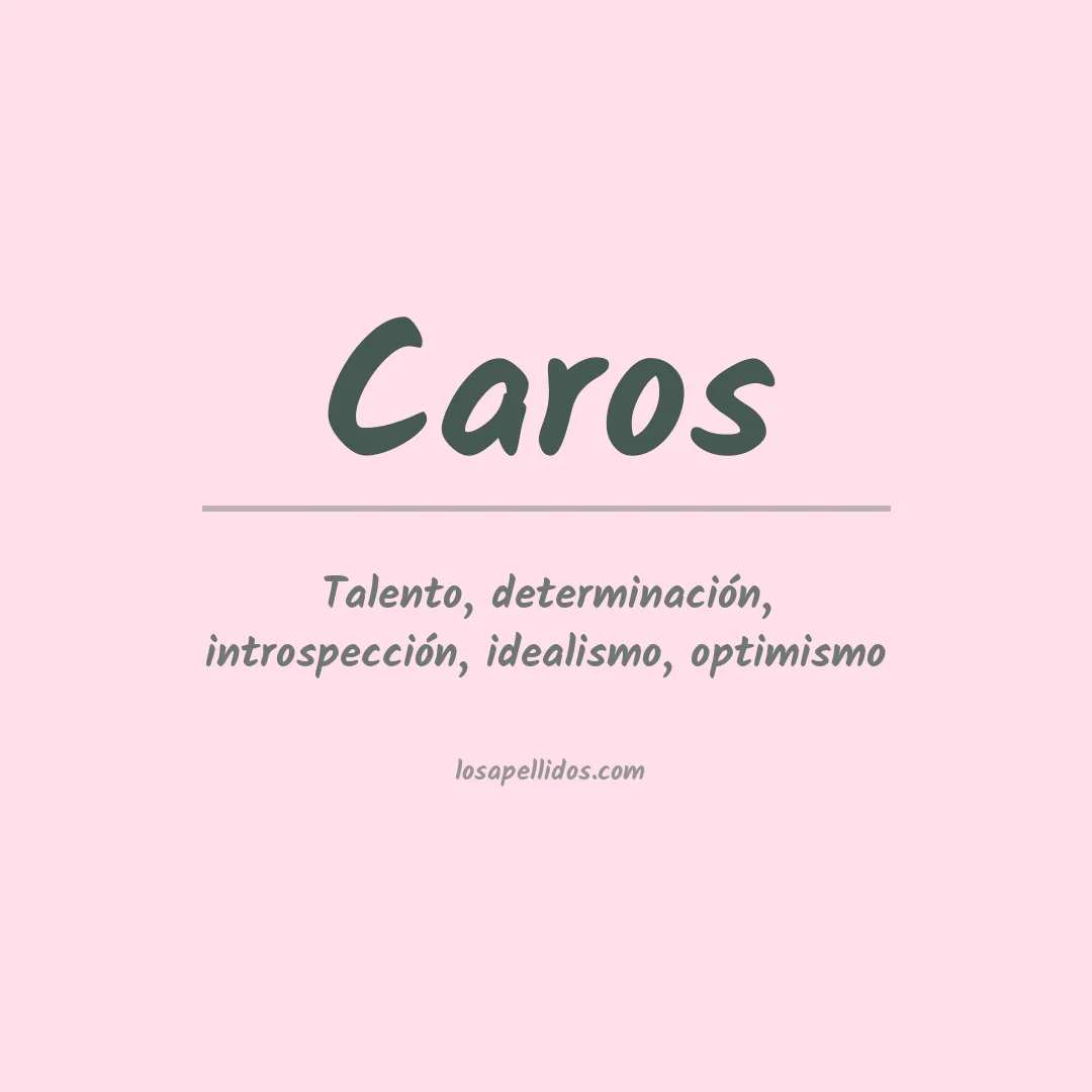 Apellido Caros