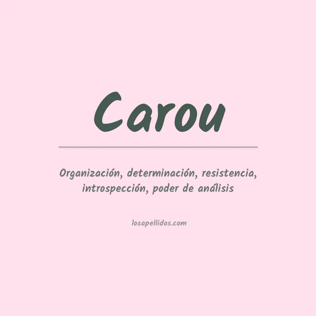 Apellido Carou