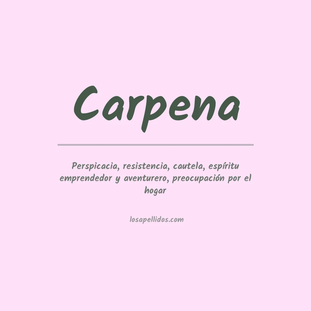Apellido Carpena