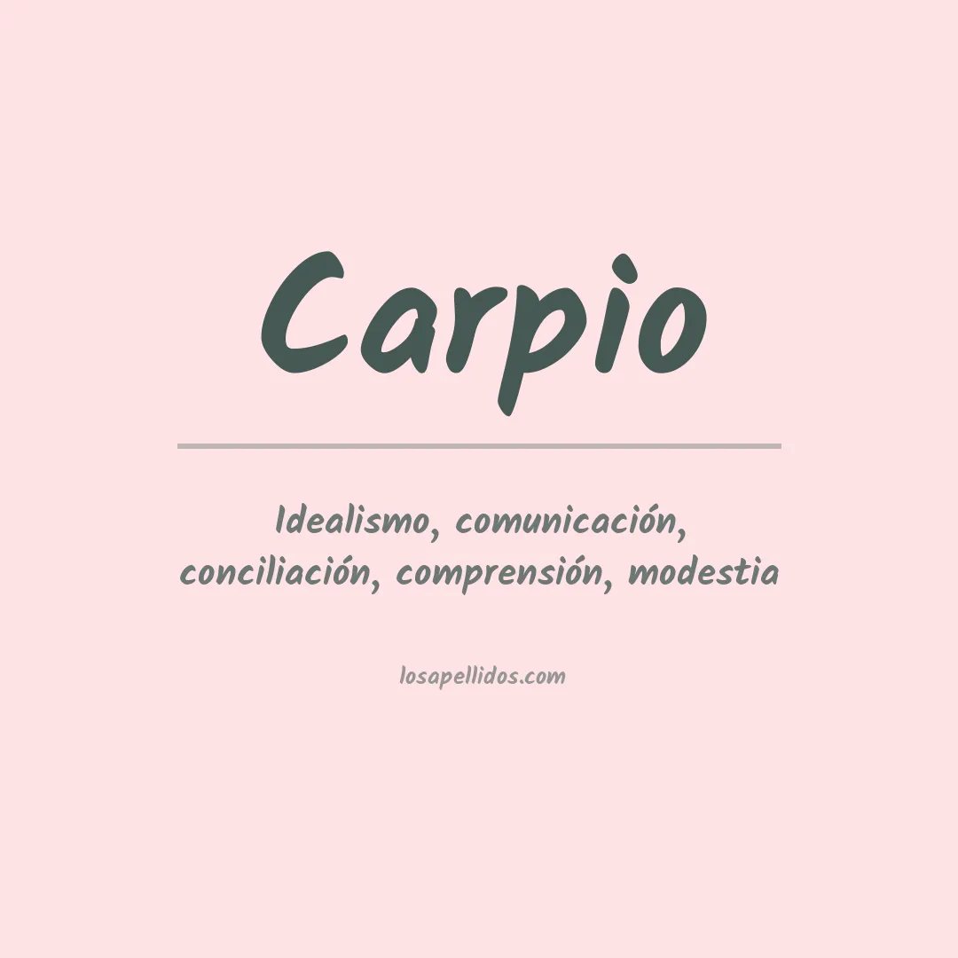 Apellido Carpio