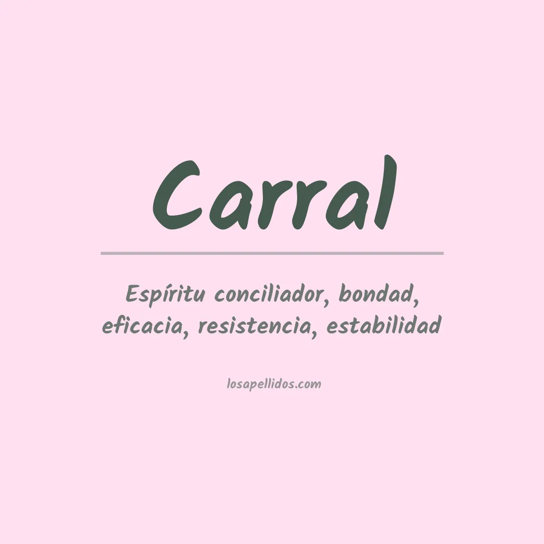 Apellido Carral