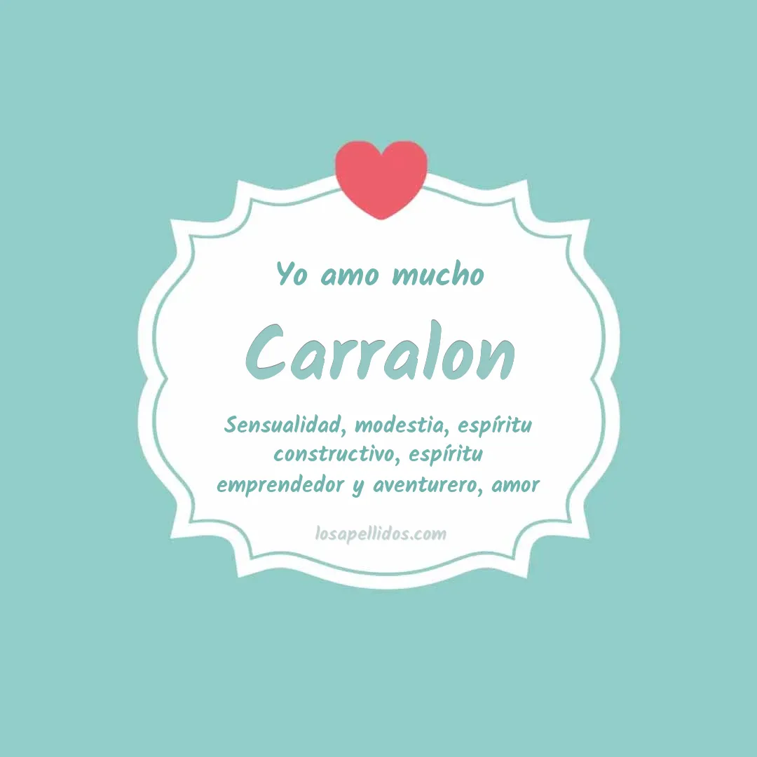 Yo amo mucho Carralon