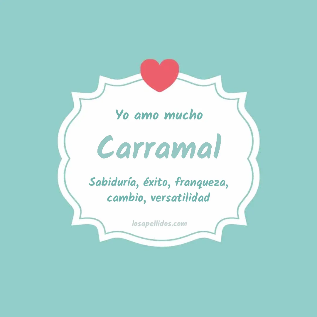 Yo amo mucho Carramal