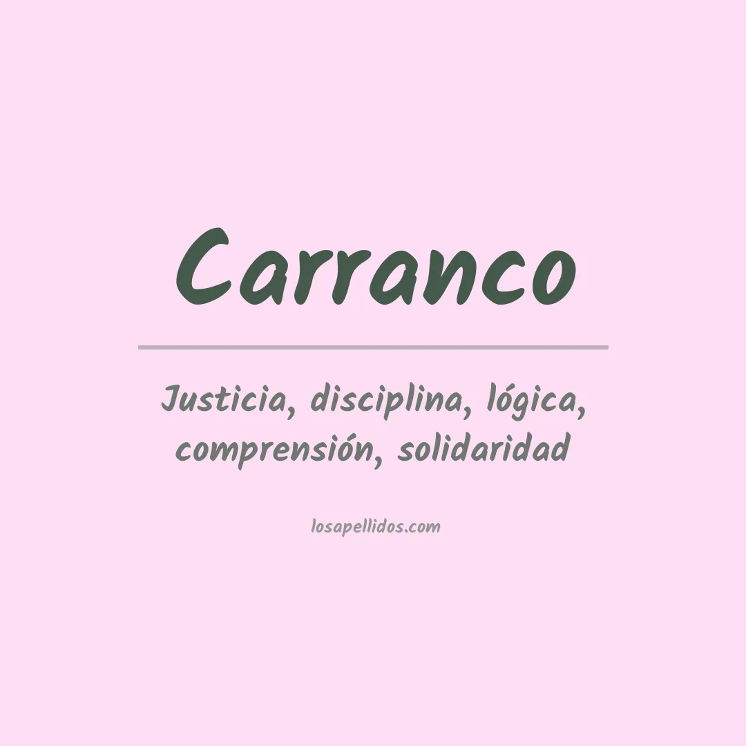 Apellido Carranco