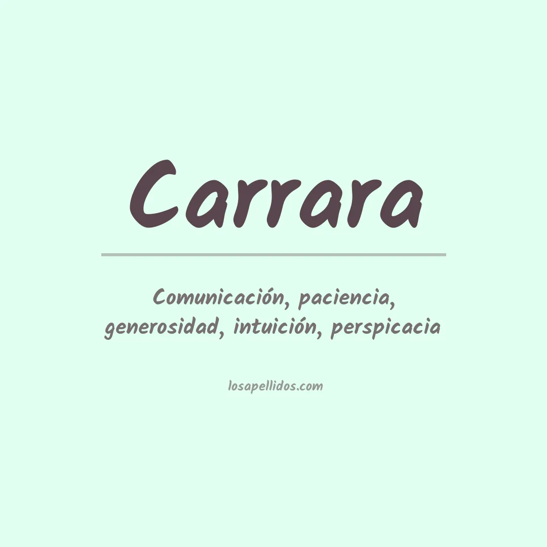 Apellido Carrara