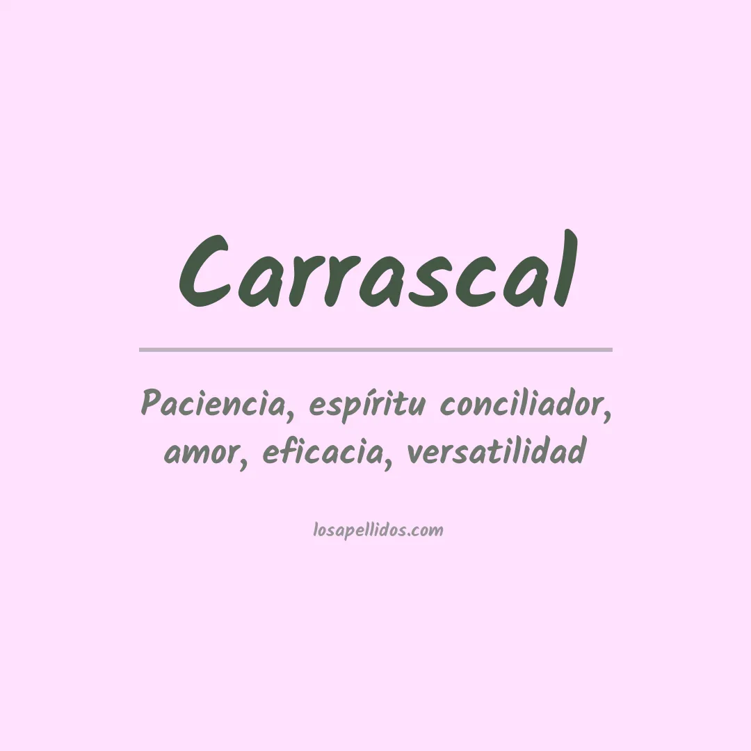 Apellido Carrascal