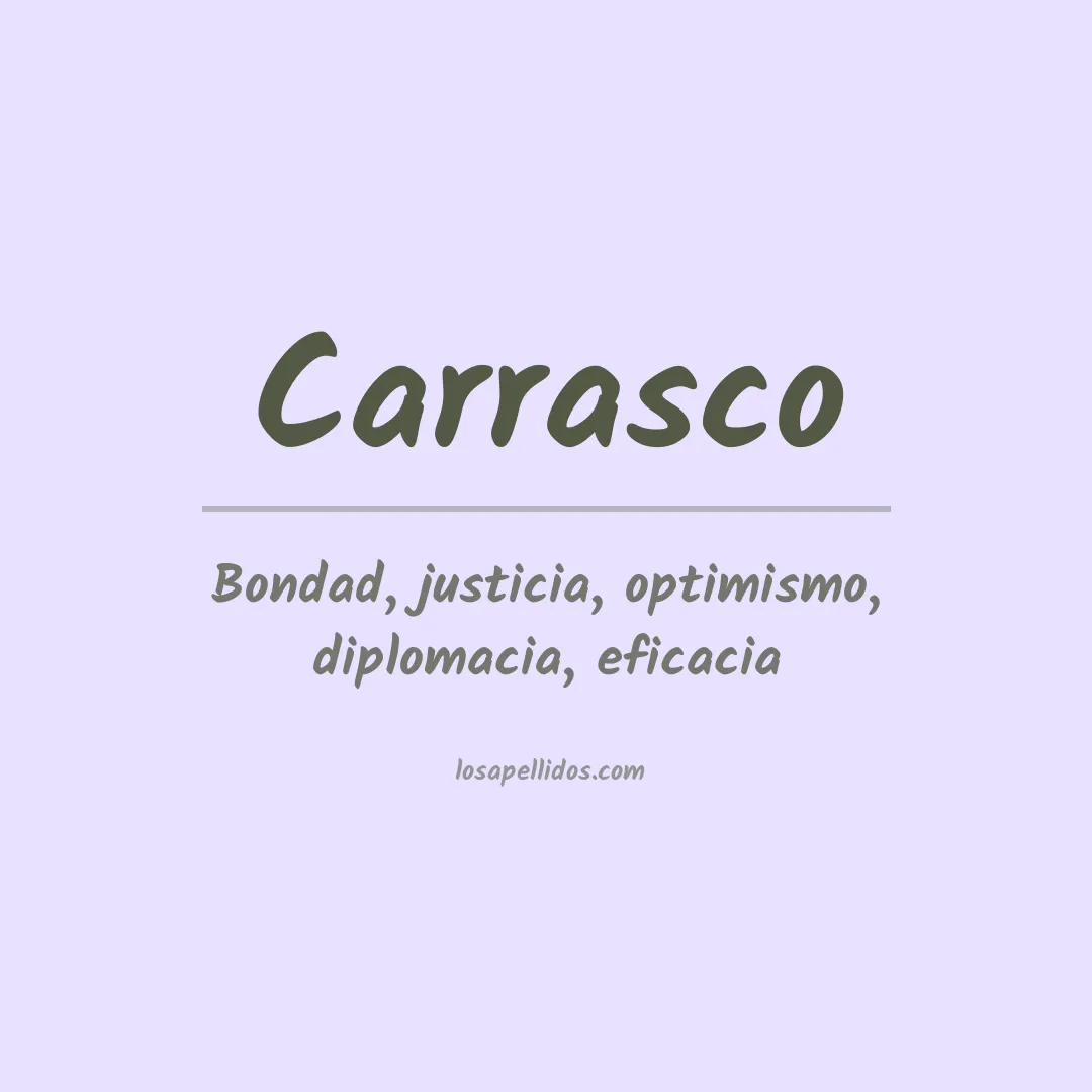 Apellido Carrasco