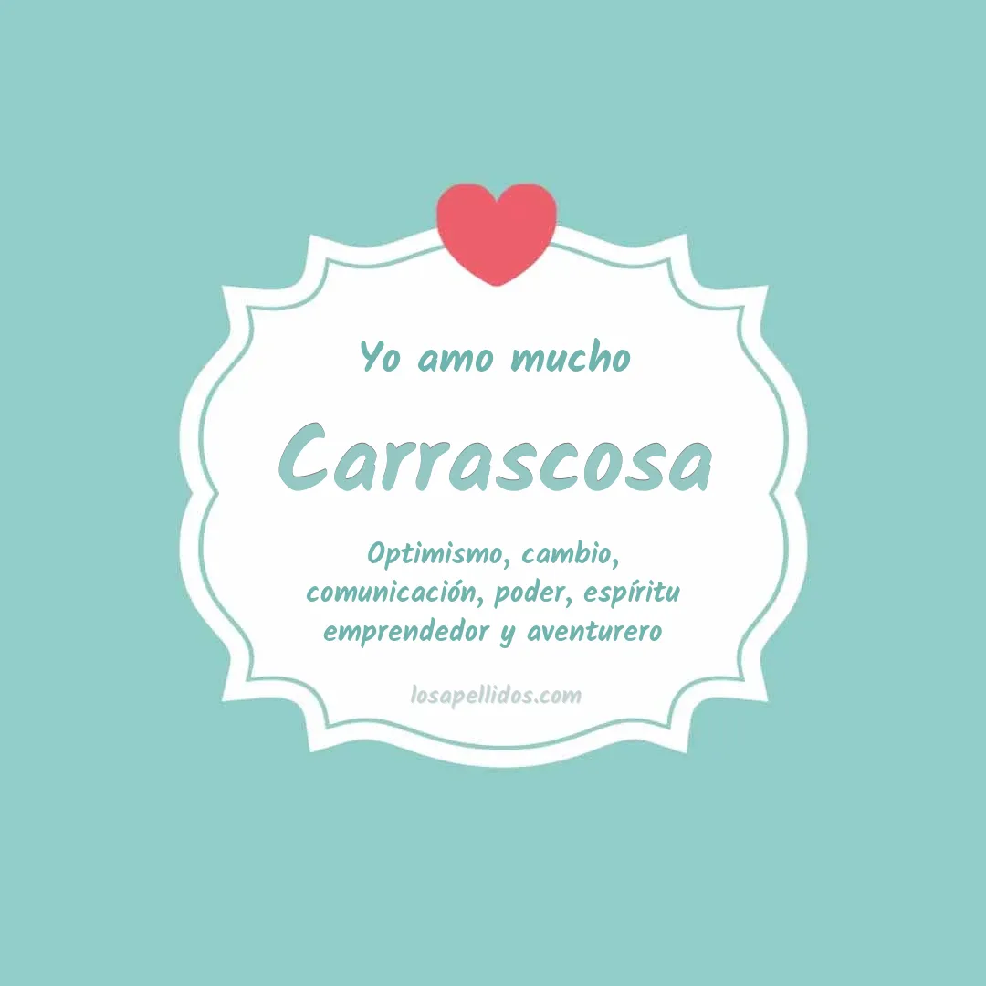 Yo amo mucho Carrascosa