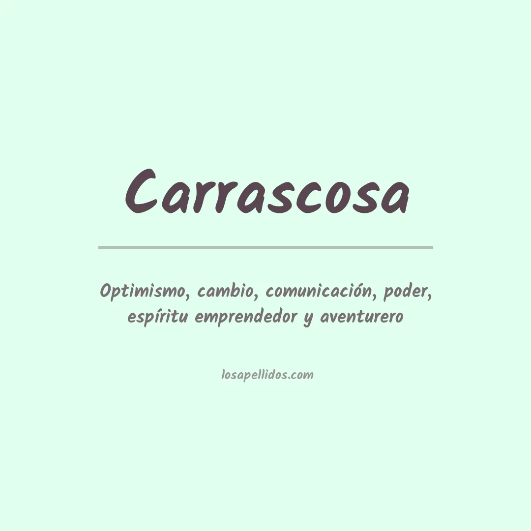 Apellido Carrascosa