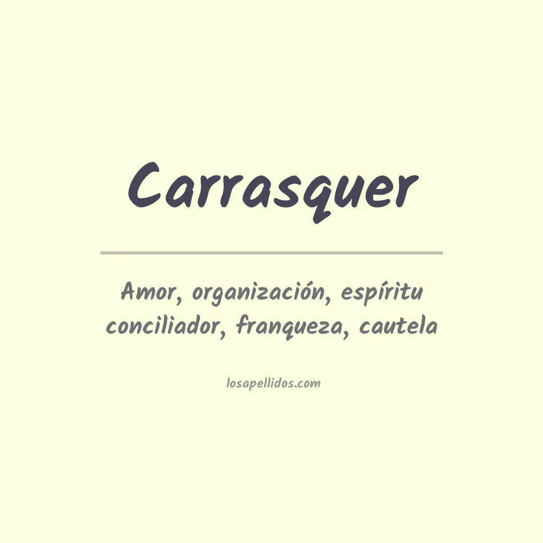 Apellido Carrasquer
