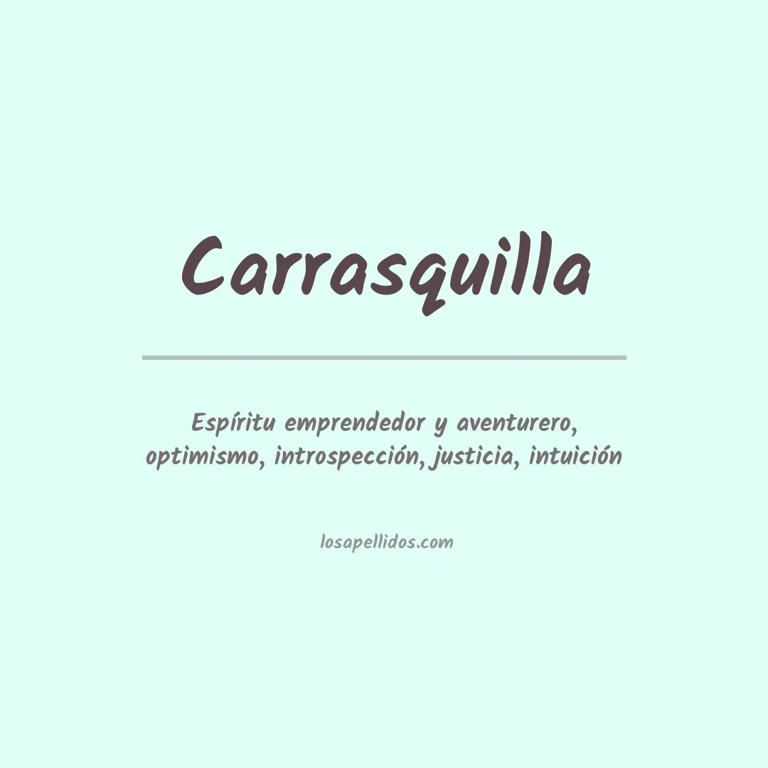 Apellido Carrasquilla