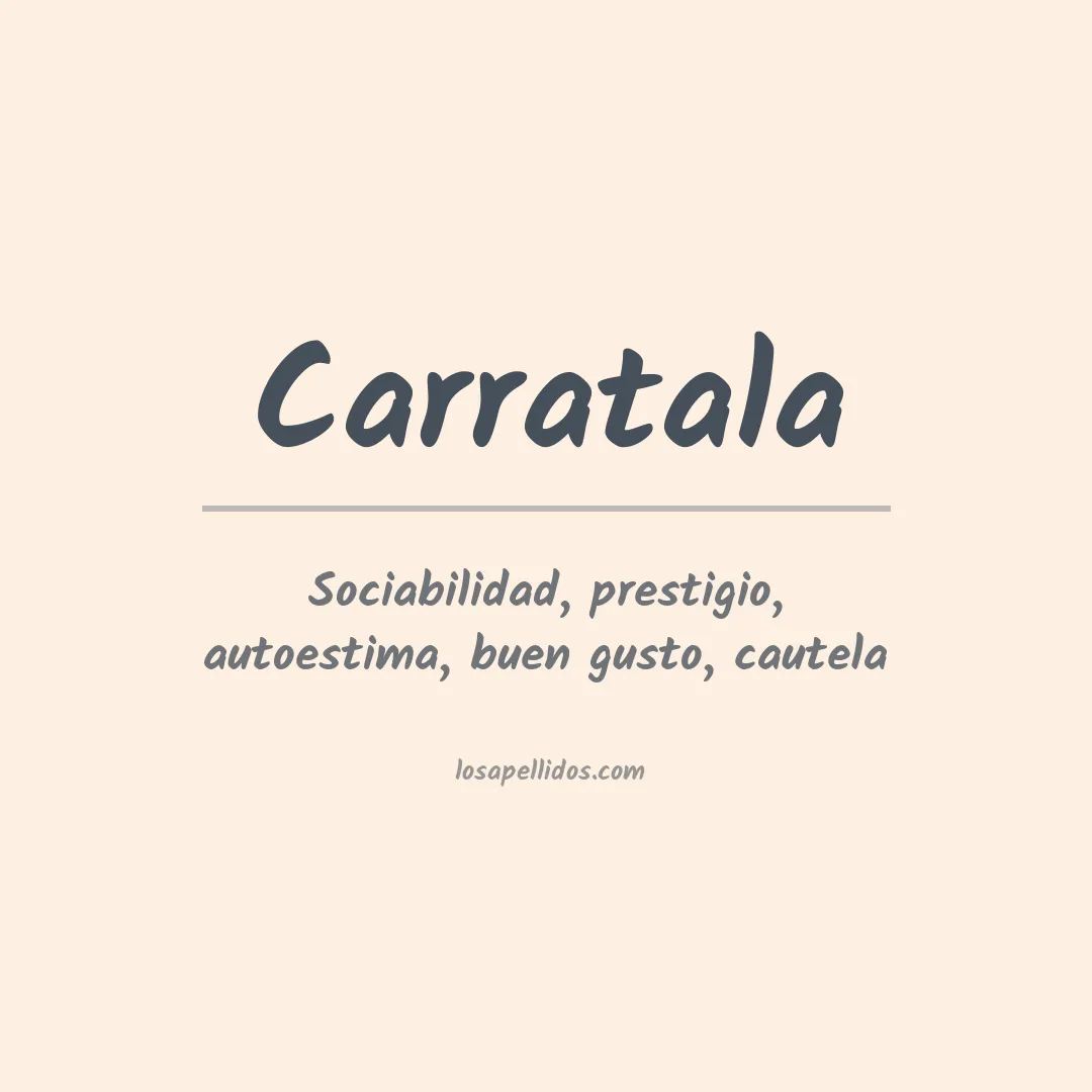 Apellido Carratala