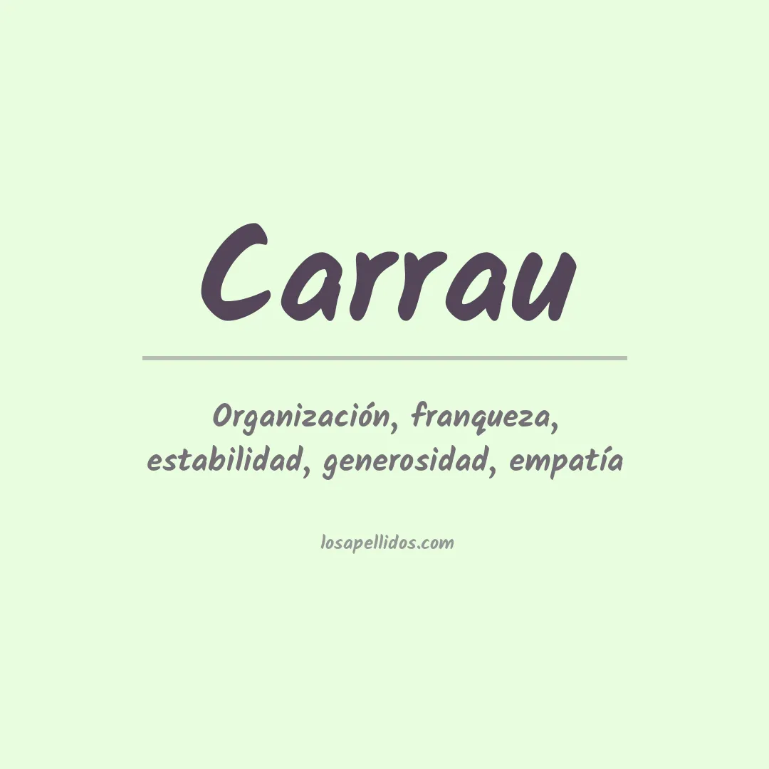 Apellido Carrau