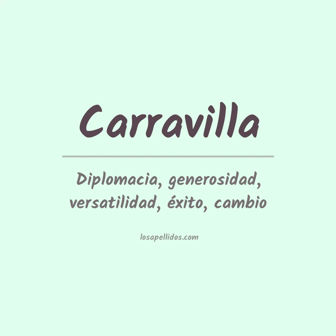 Apellido Carravilla
