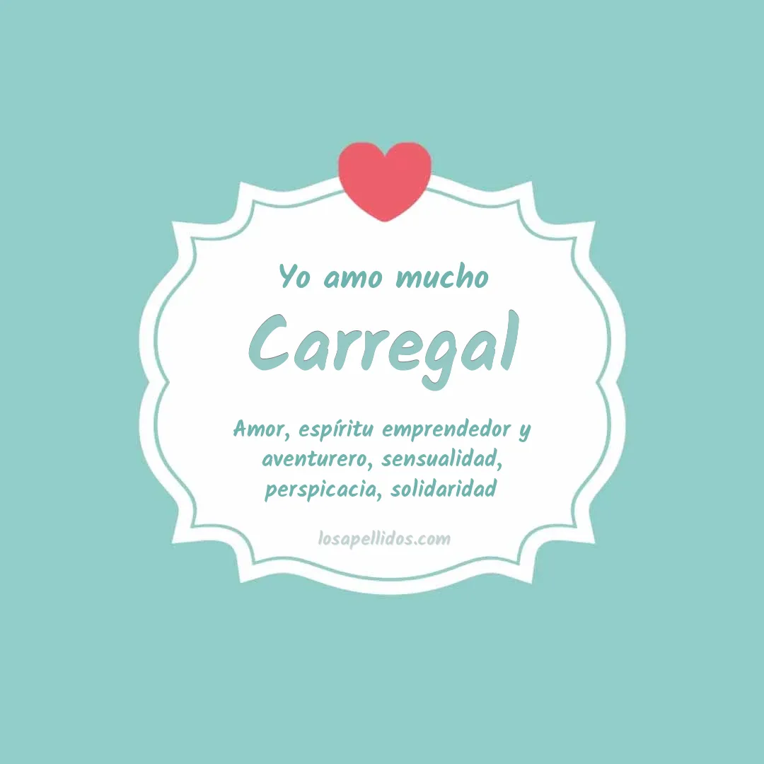 Yo amo mucho Carregal