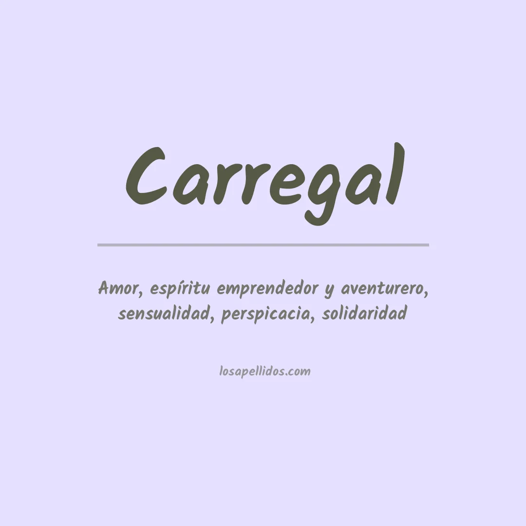 Apellido Carregal