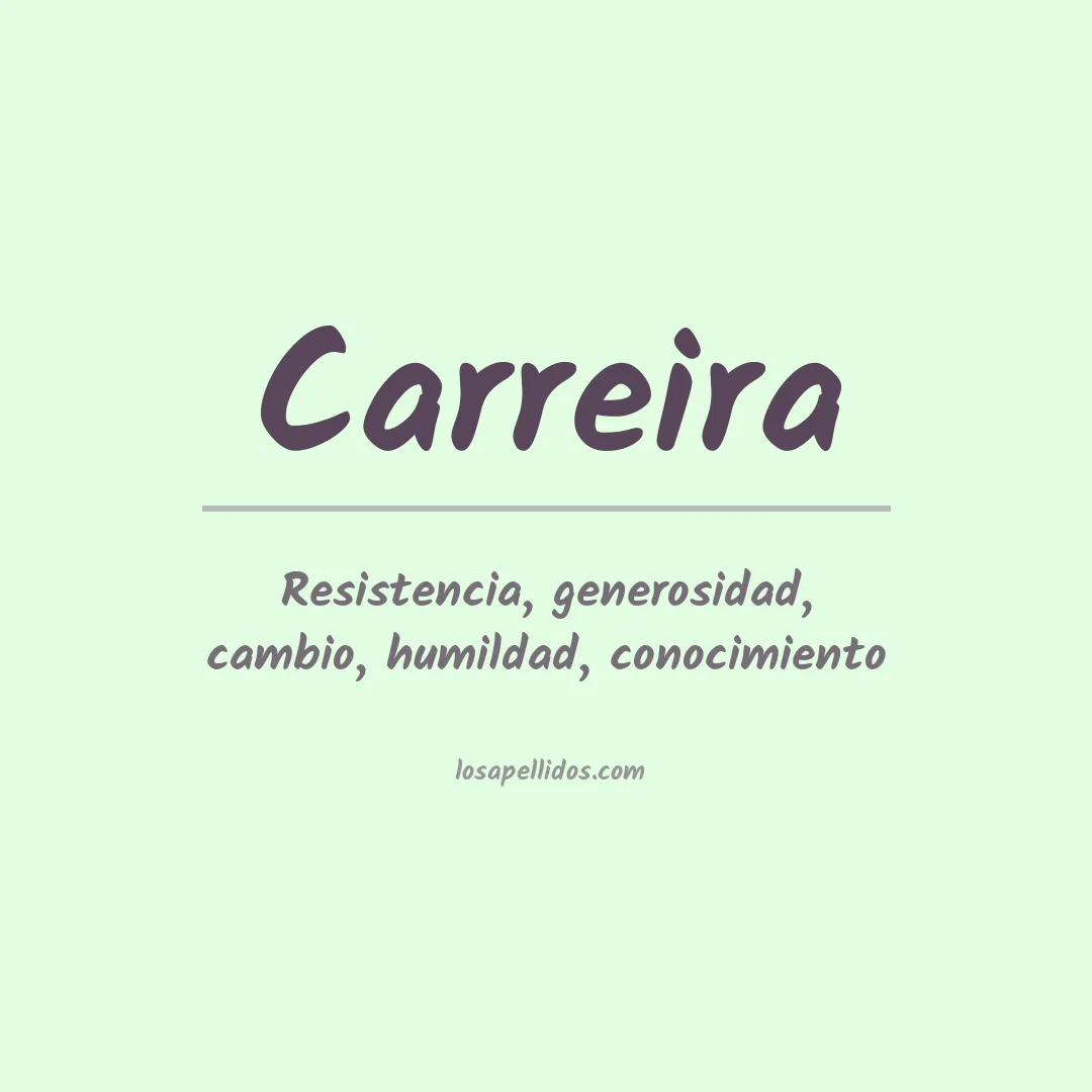 Apellido Carreira