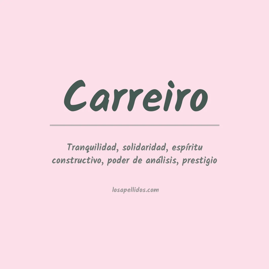 Apellido Carreiro