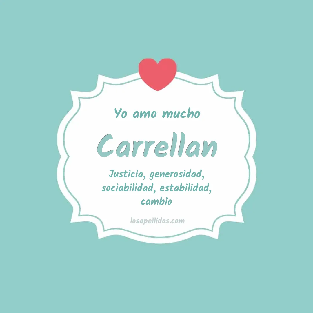 Yo amo mucho Carrellan