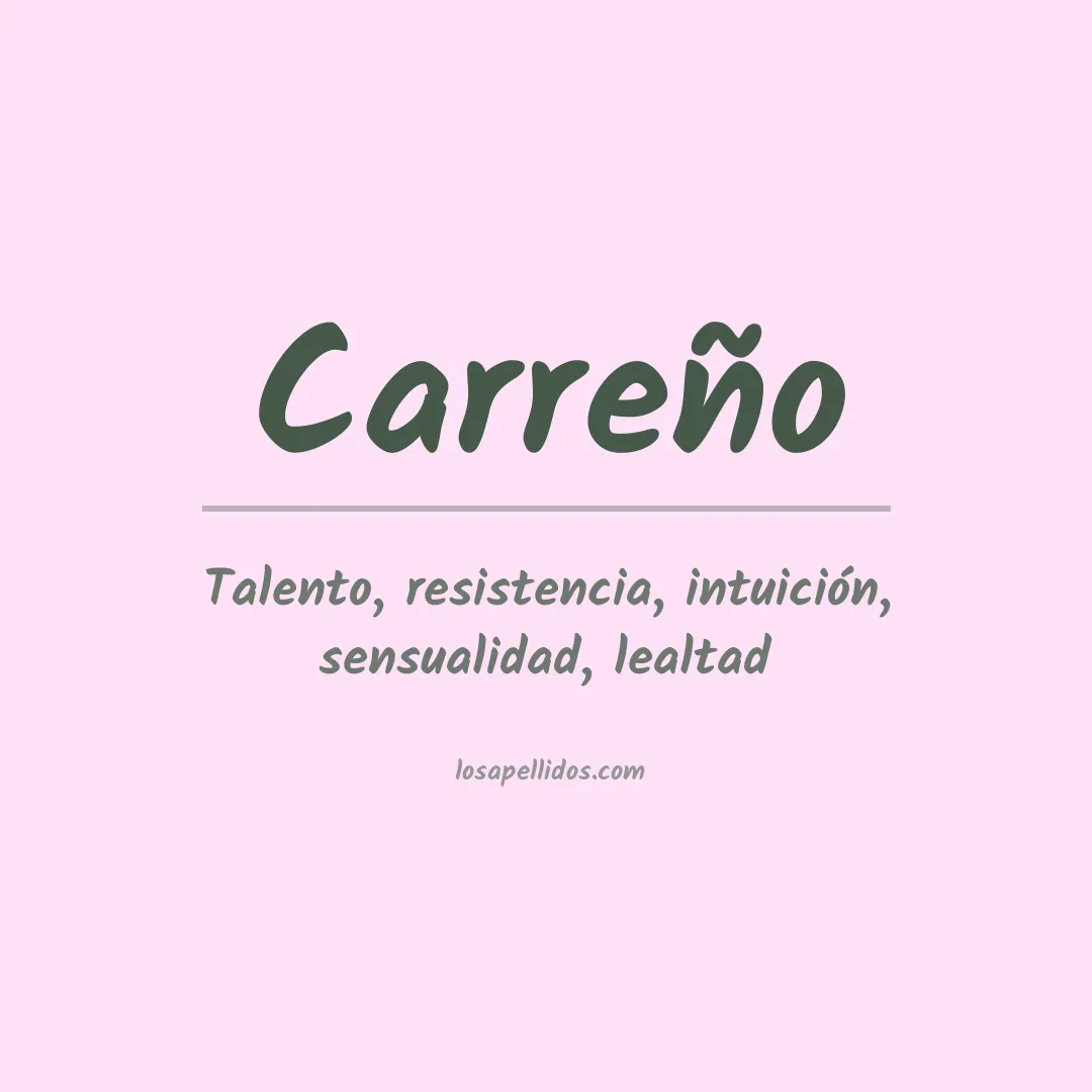 Apellido Carreño