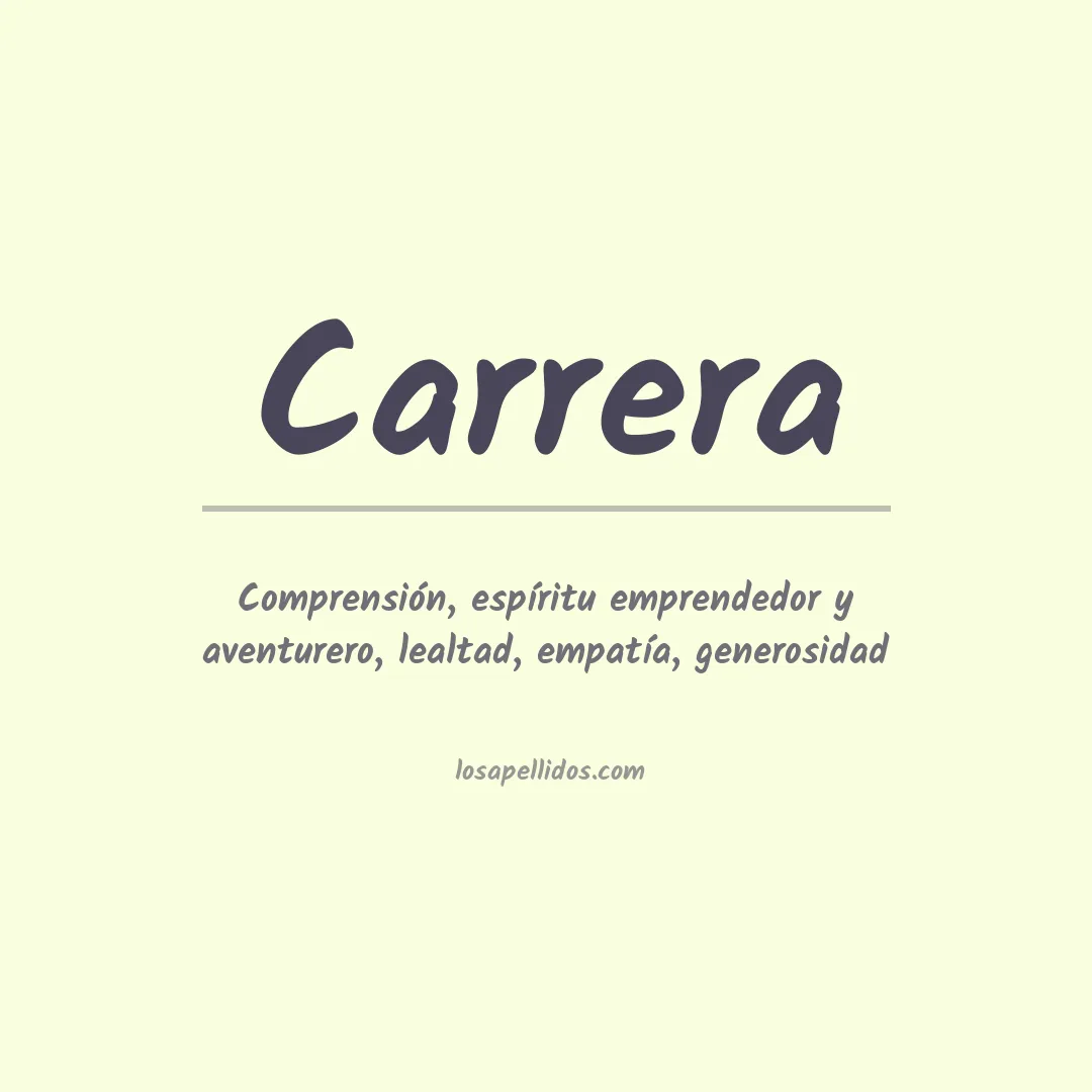 Apellido Carrera