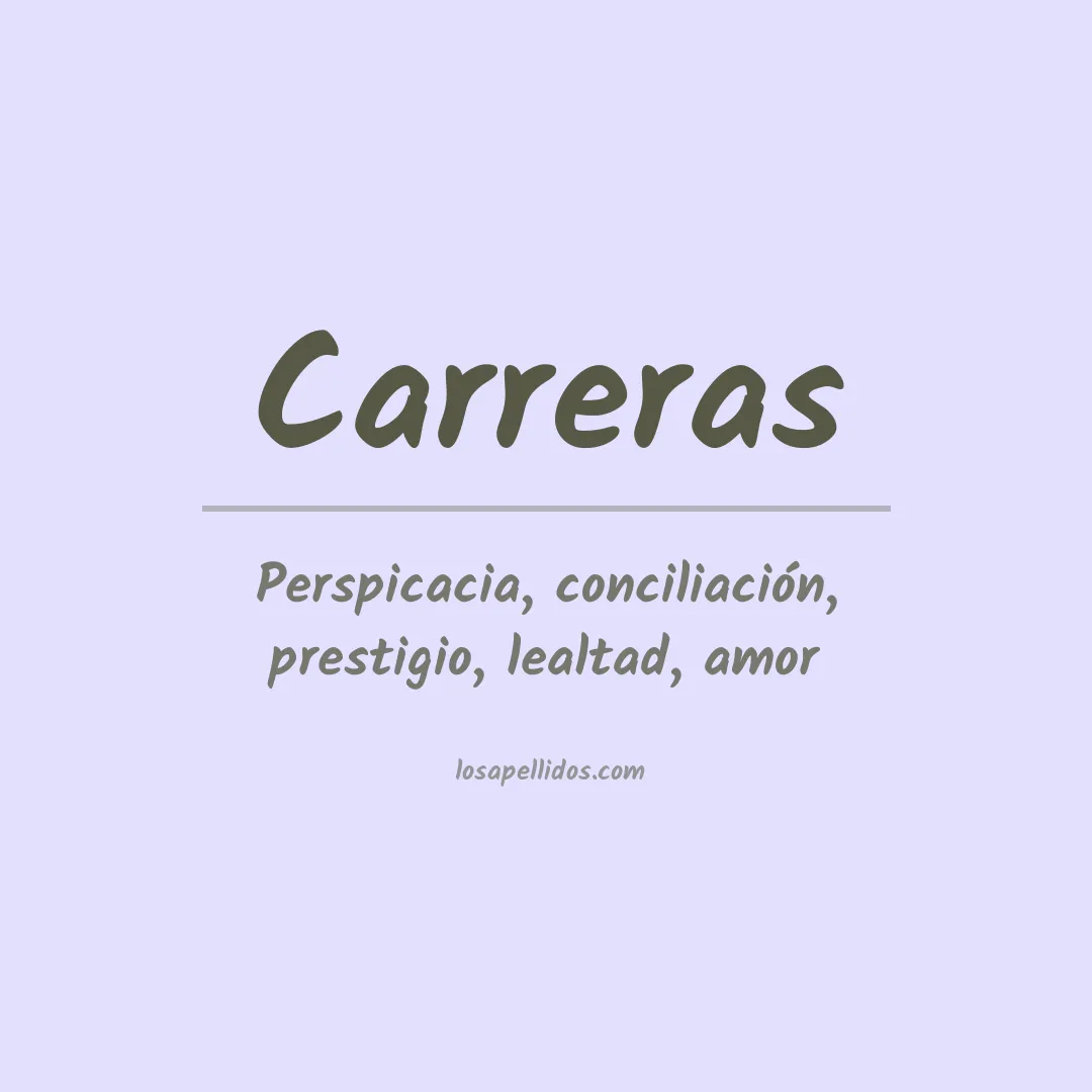 Apellido Carreras