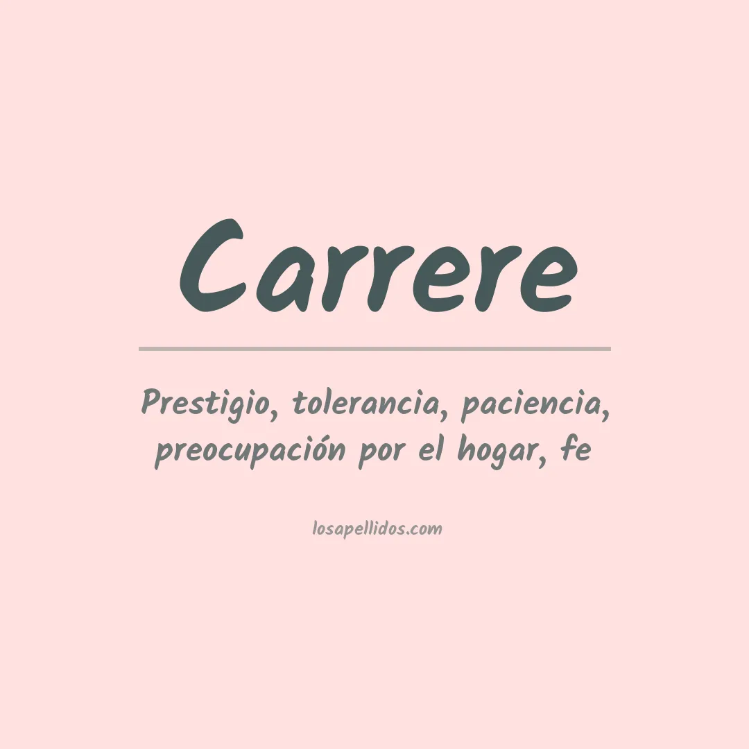 Apellido Carrere