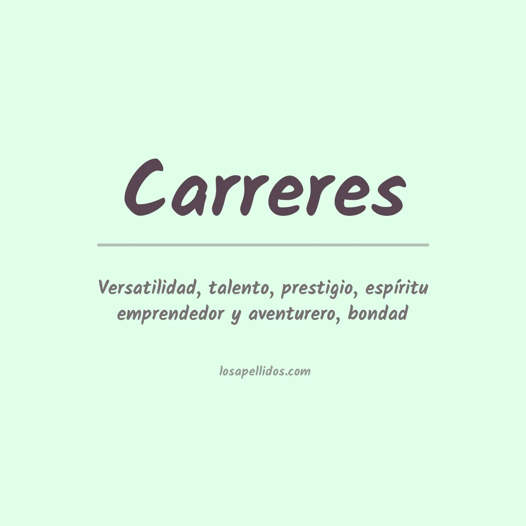 Apellido Carreres