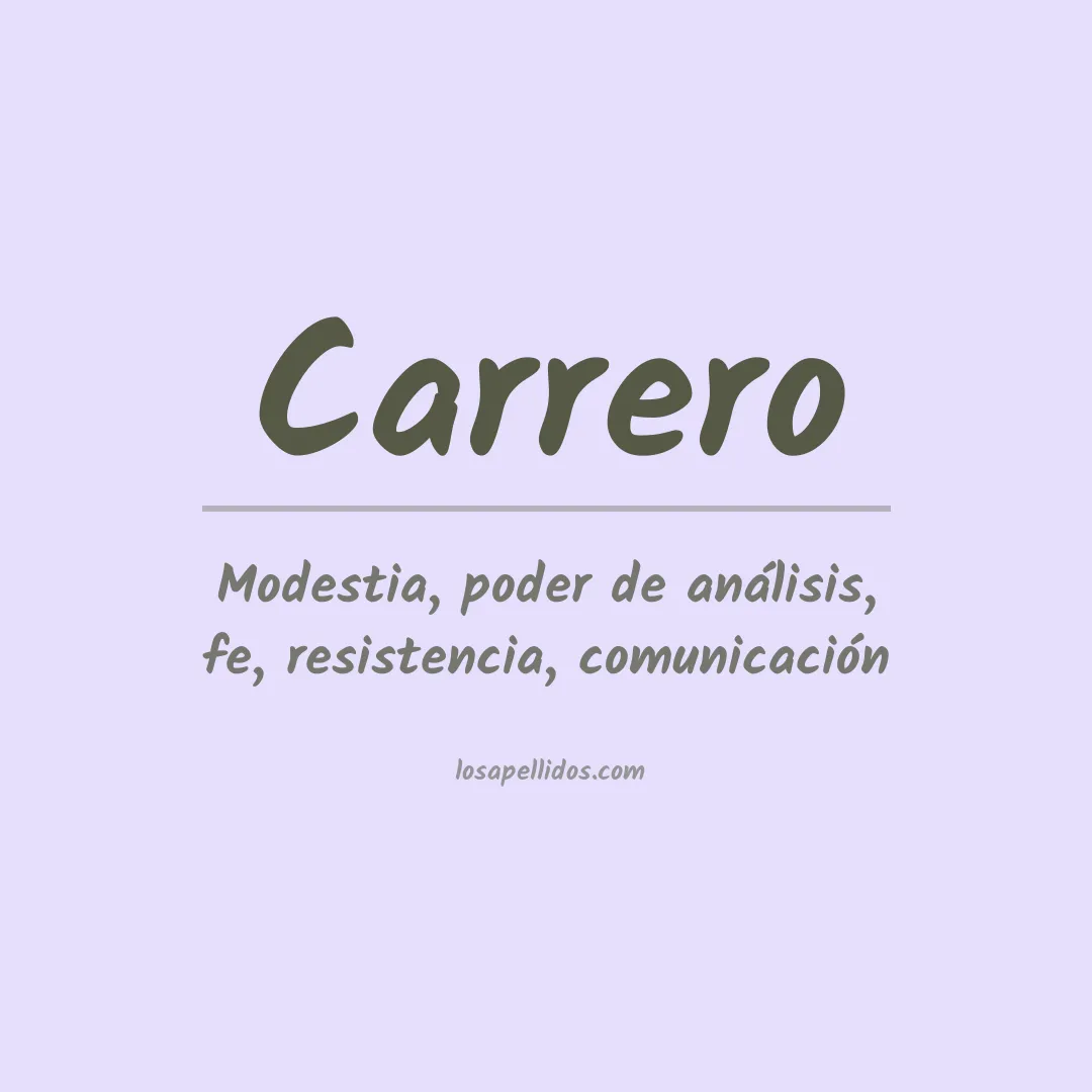 Apellido Carrero