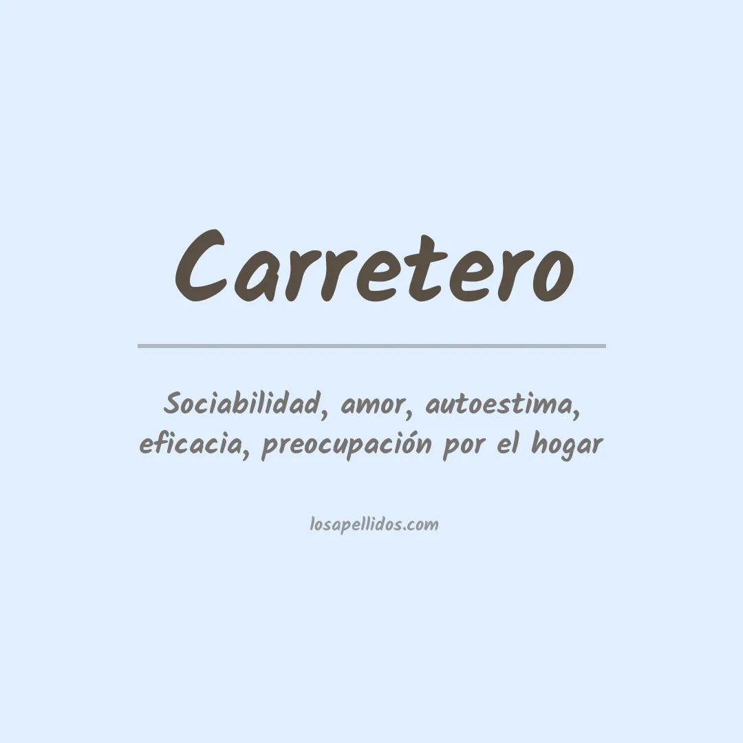 Apellido Carretero