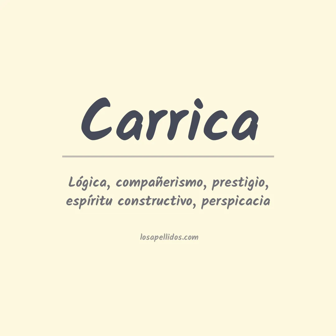 Apellido Carrica