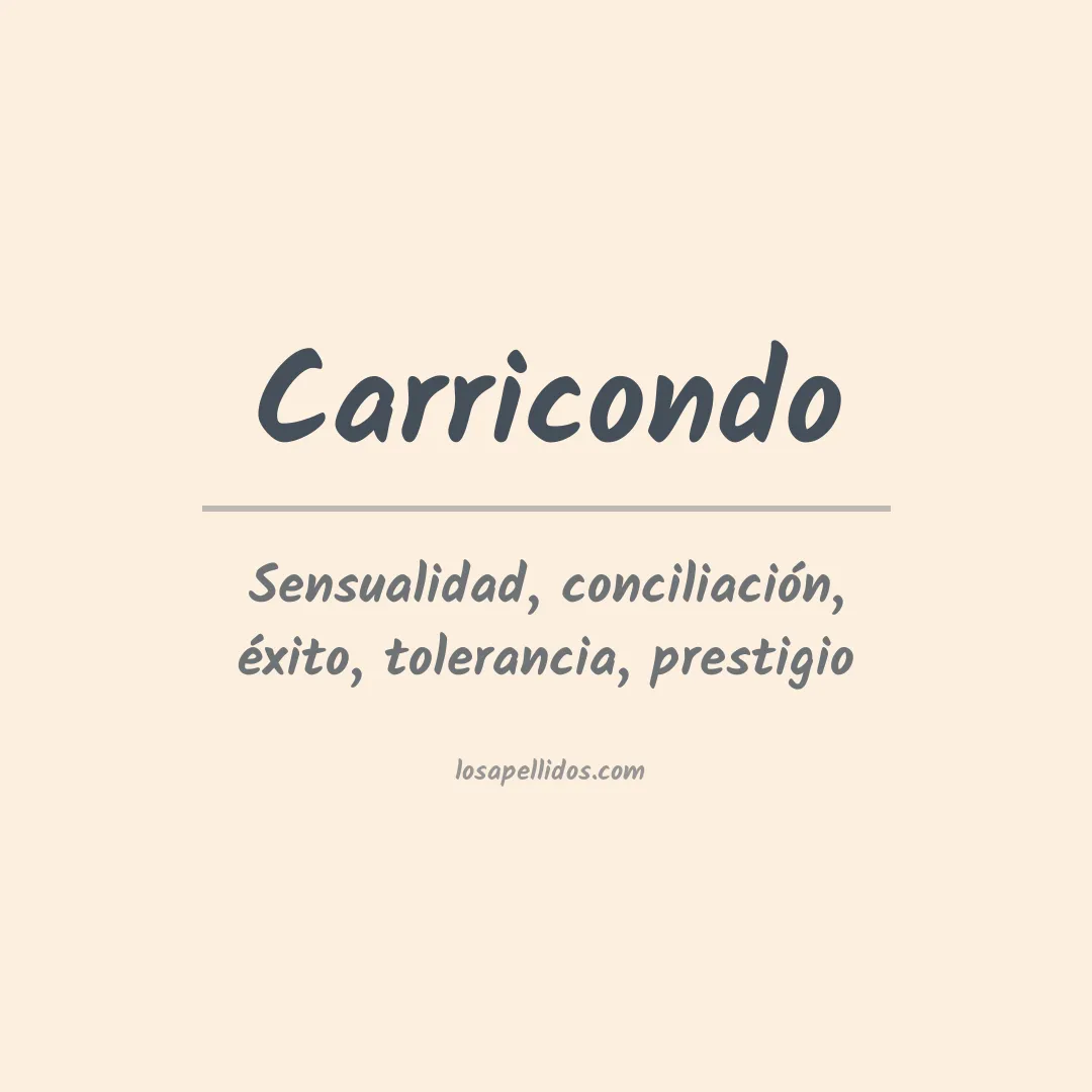Apellido Carricondo