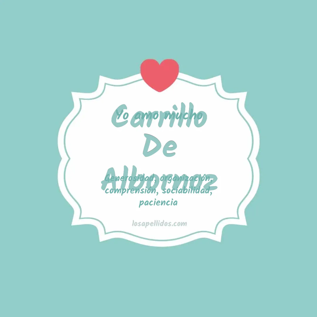 Yo amo mucho Carrillo de albornoz