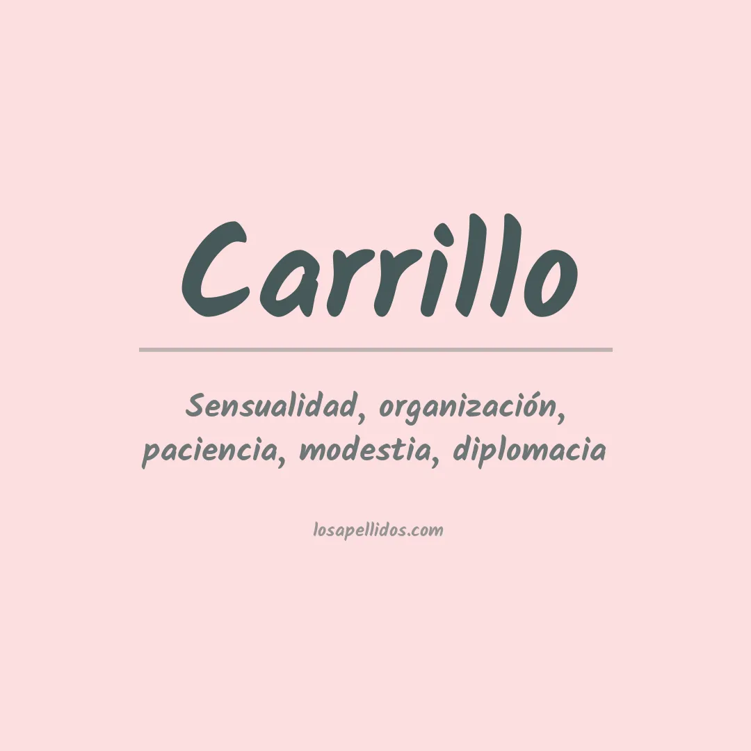 Apellido Carrillo
