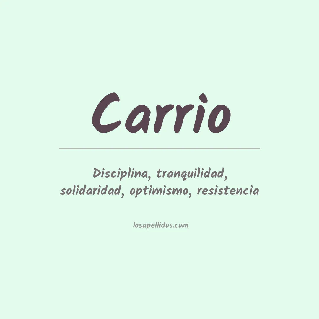 Apellido Carrio