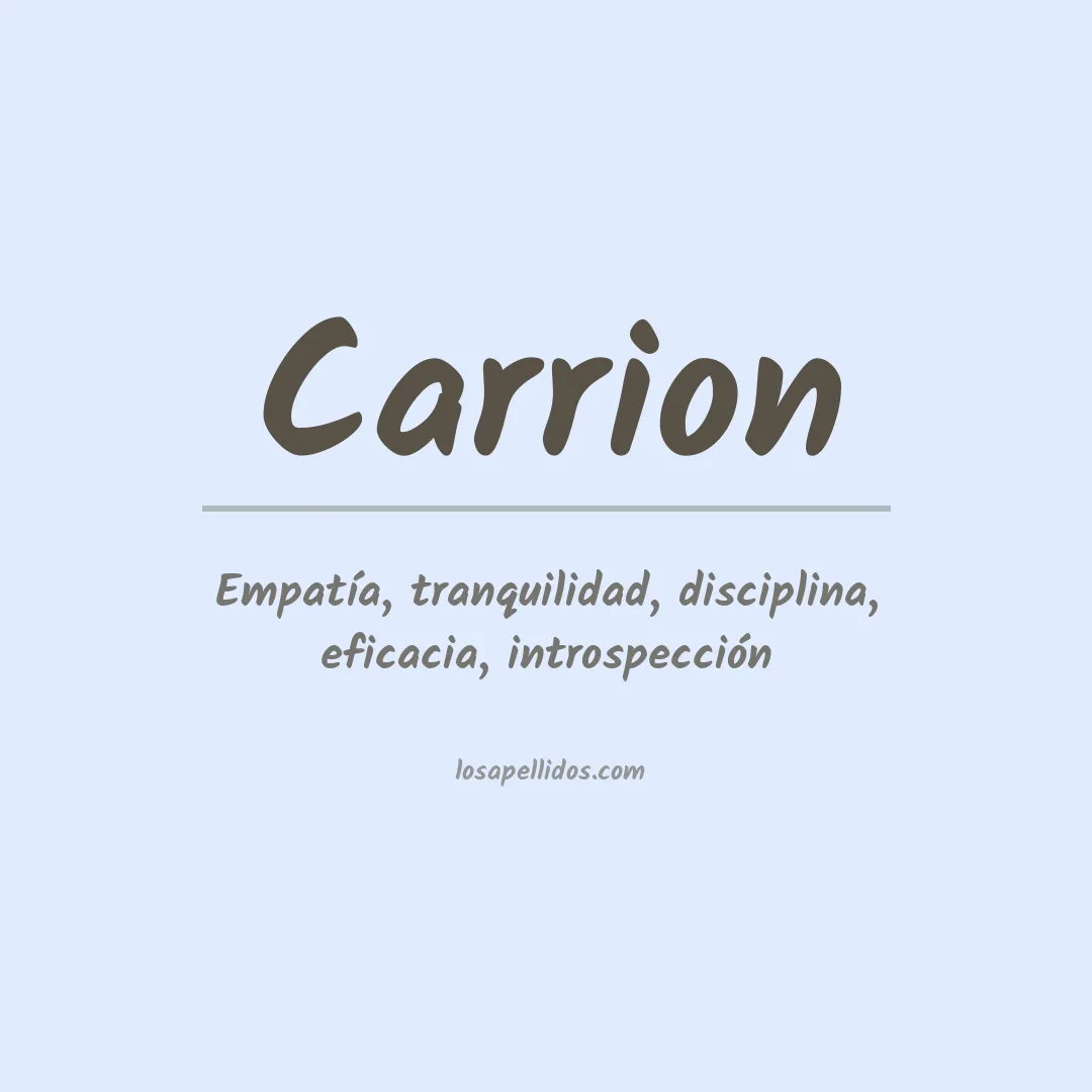 Apellido Carrión
