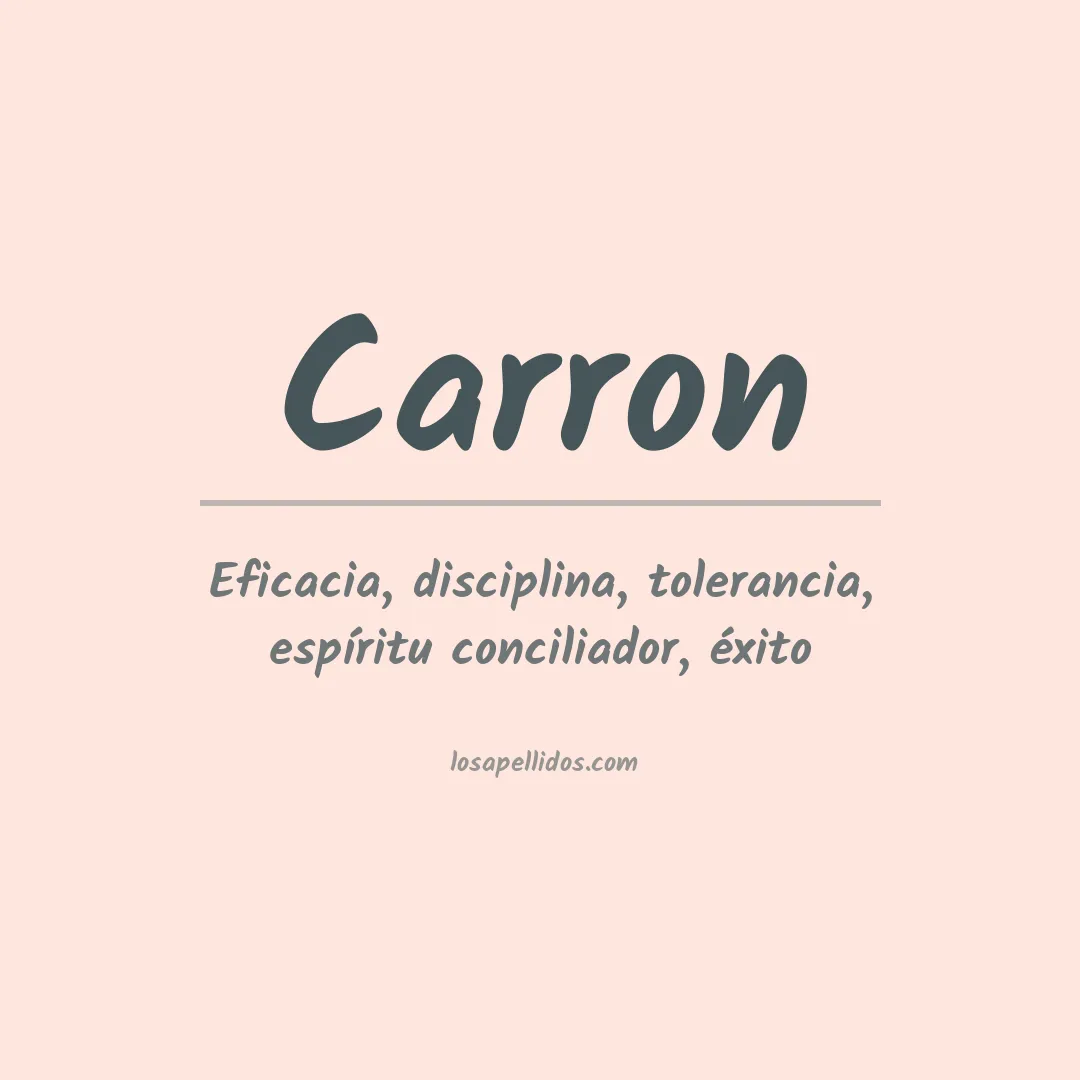 Apellido Carron