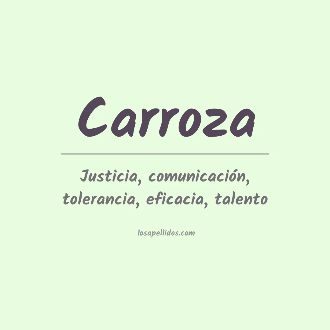 Apellido Carroza