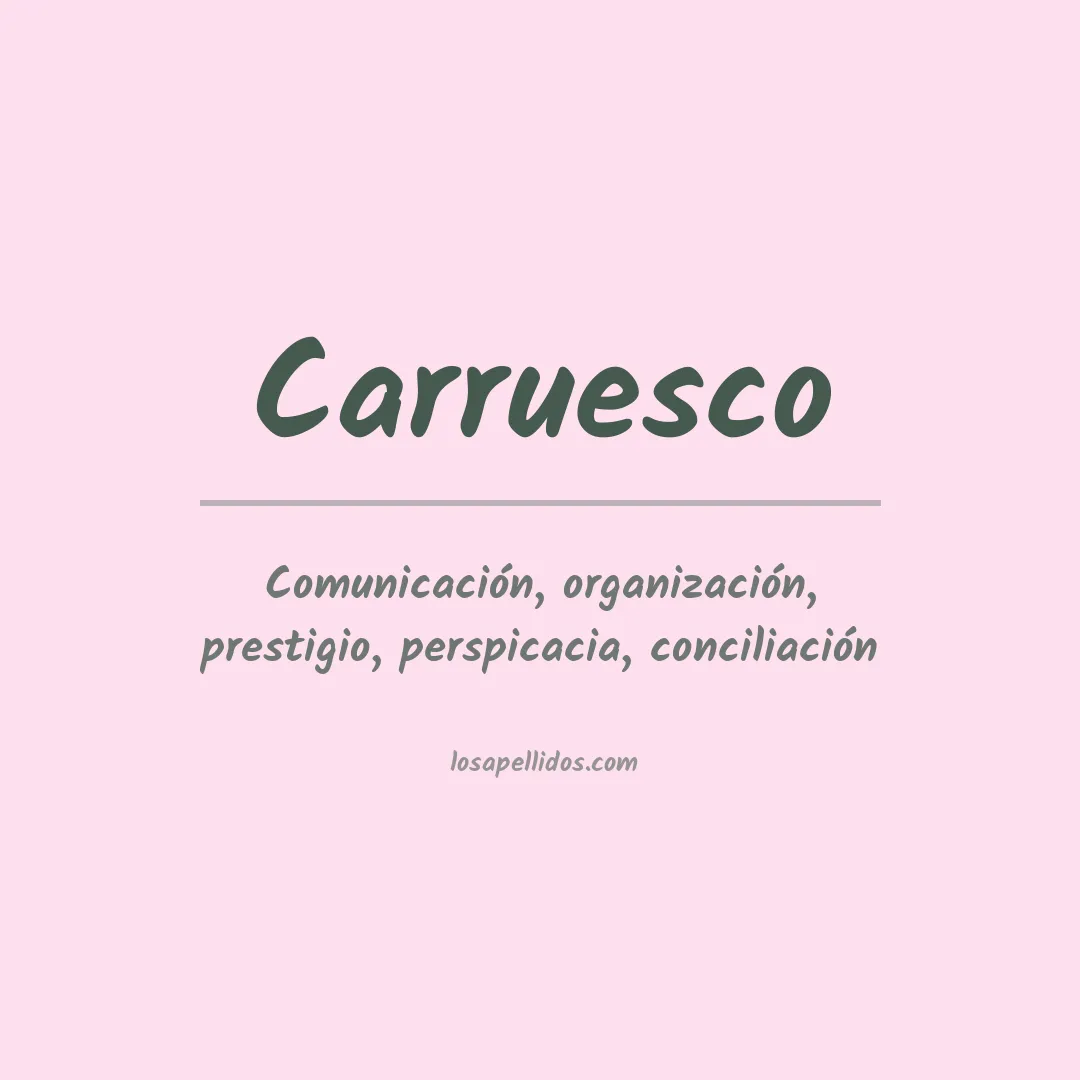 Apellido Carruesco