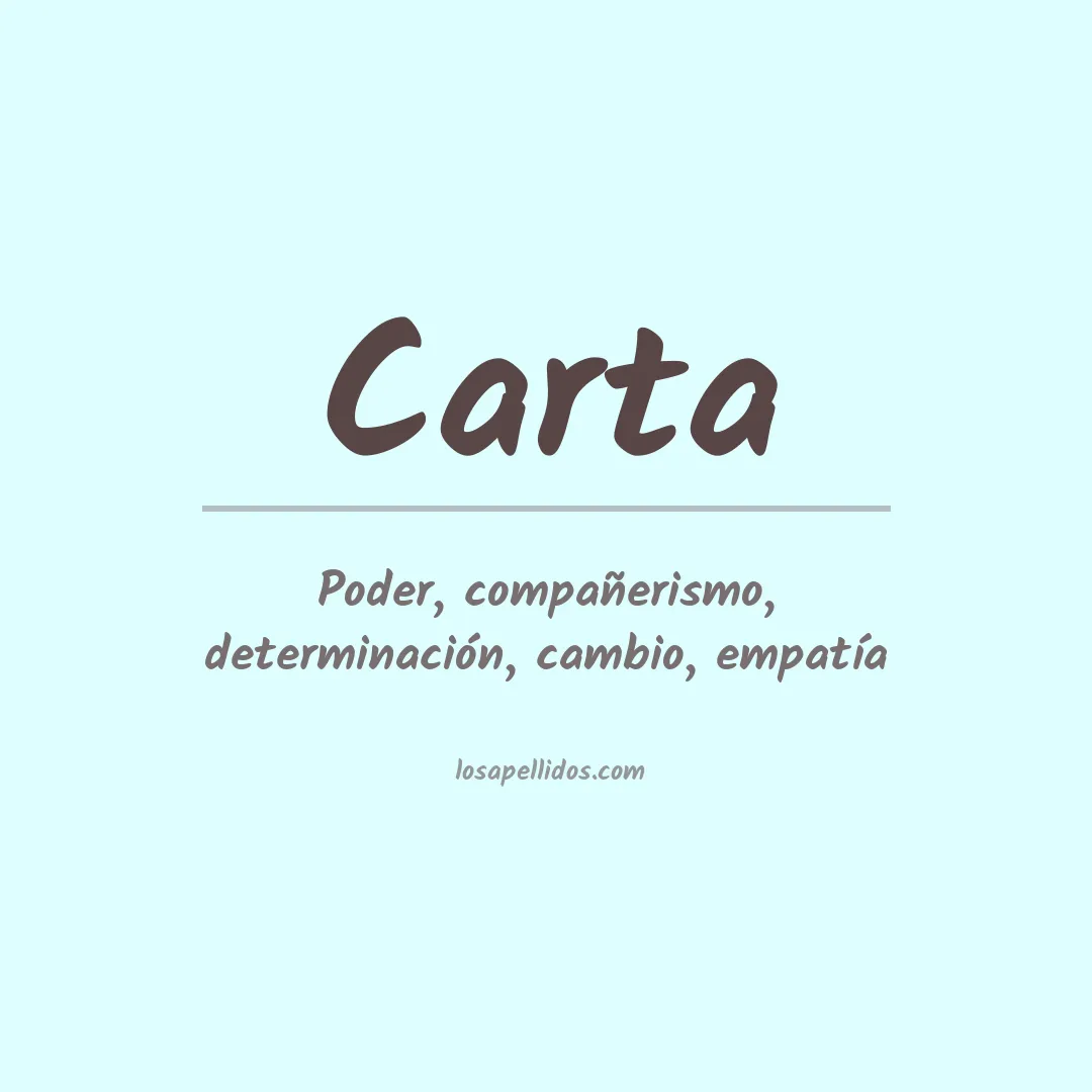 Apellido Carta