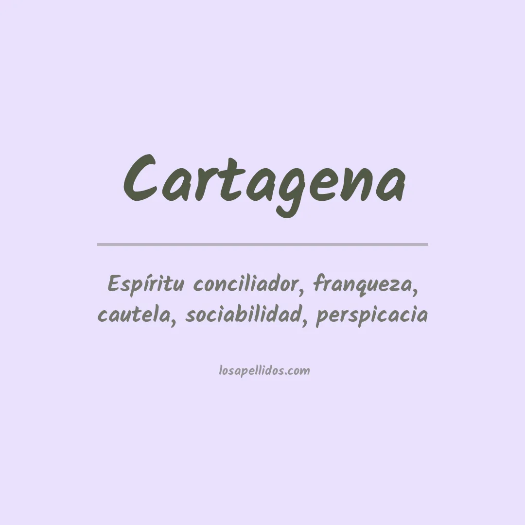 Apellido Cartagena