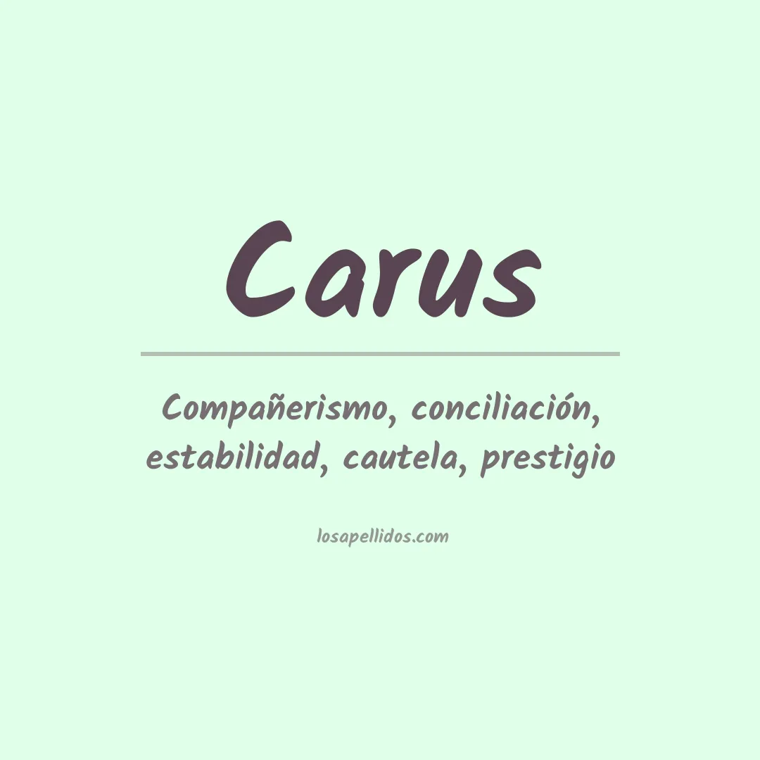 Apellido Carus