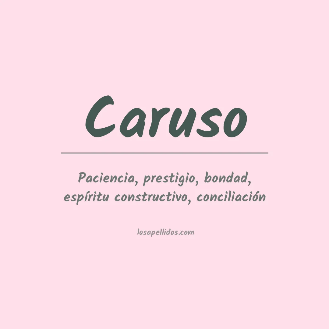 Apellido Caruso