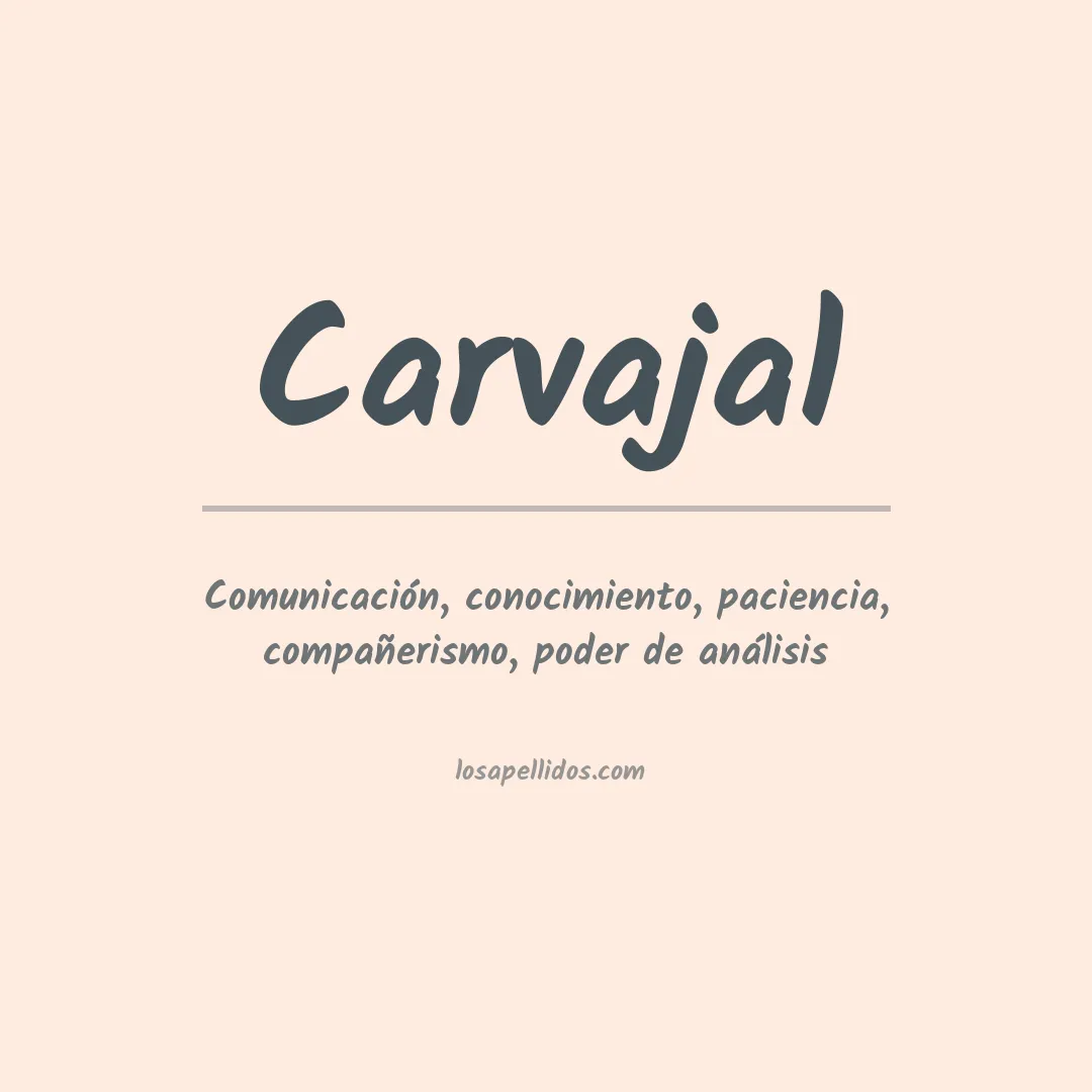 Apellido Carvajal
