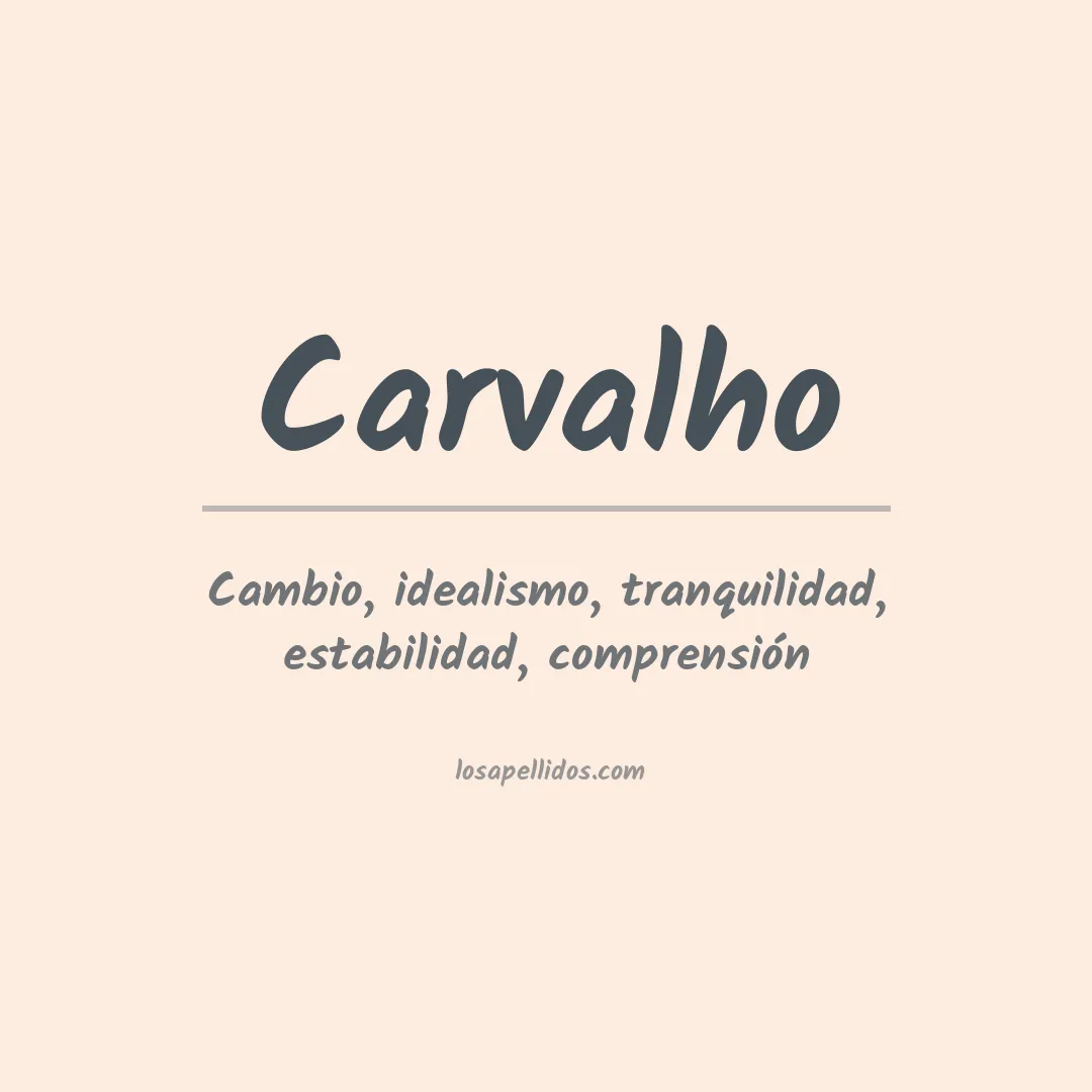 Apellido Carvalho