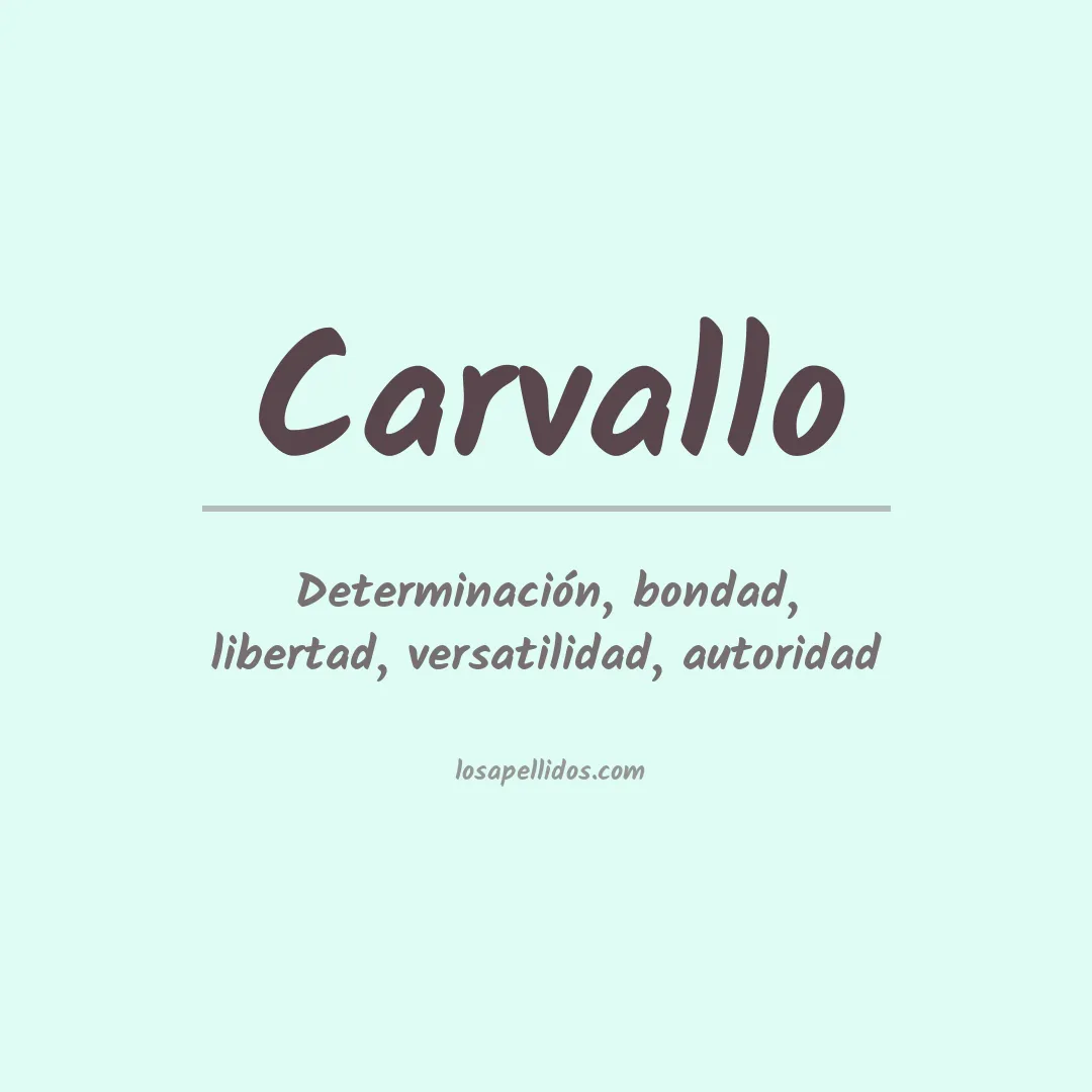 Apellido Carvallo