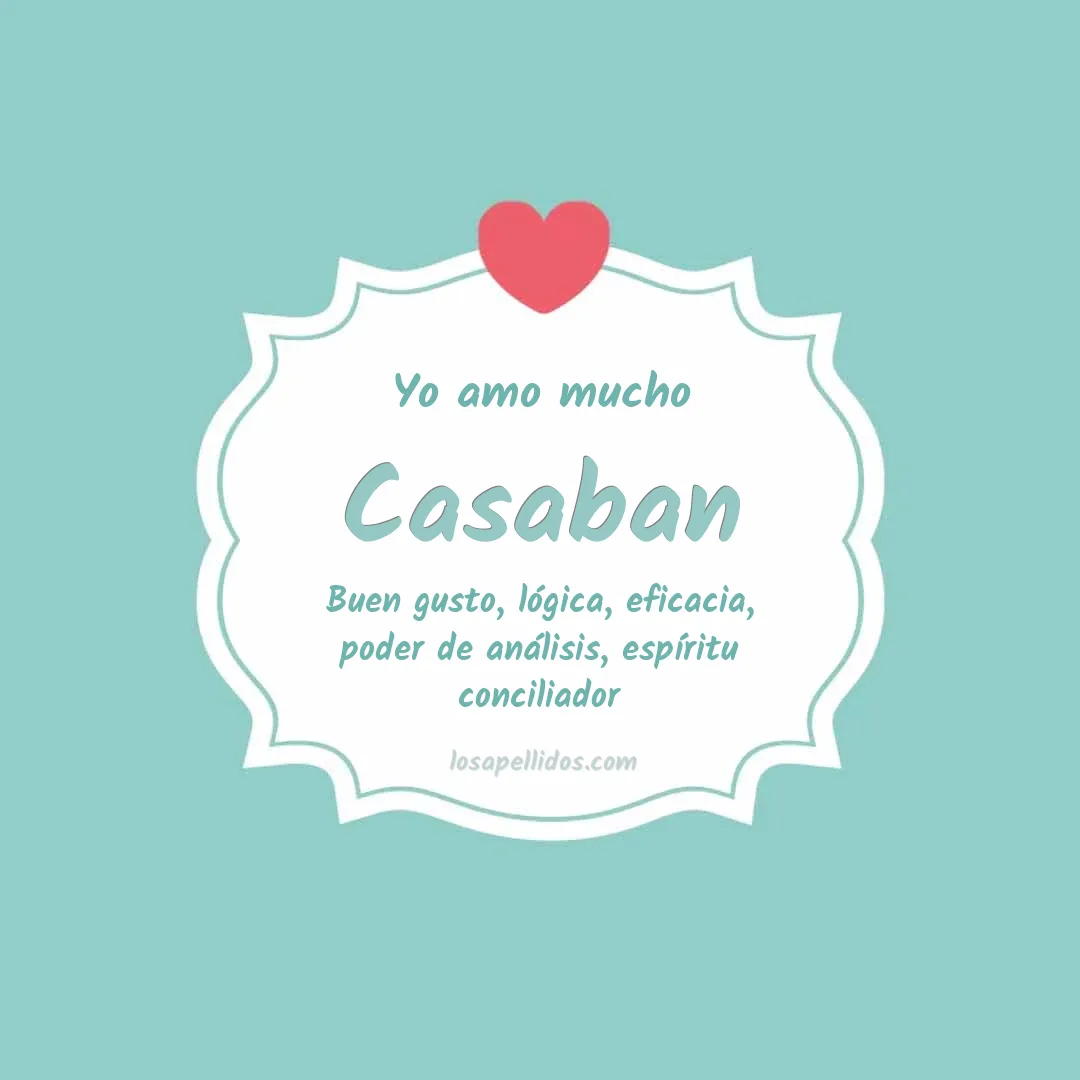 Yo amo mucho Casaban